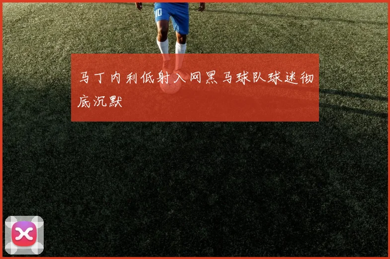 马丁内利低射入网黑马球队球迷彻底沉默